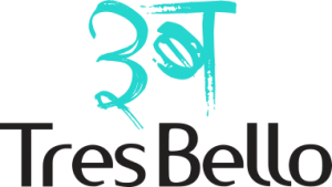 TresBello logo with a transparent background.