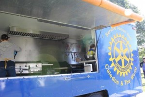 Rotary Club of Palgrave mobile BBQ truck at the 2015 Ferguson Memorial Walk.