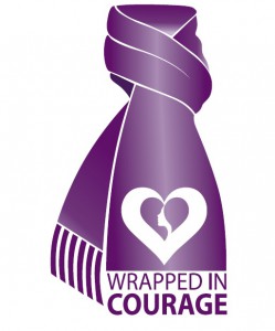 Wrapped in Courage logo.