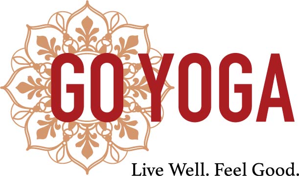 GoYoga white logo.
