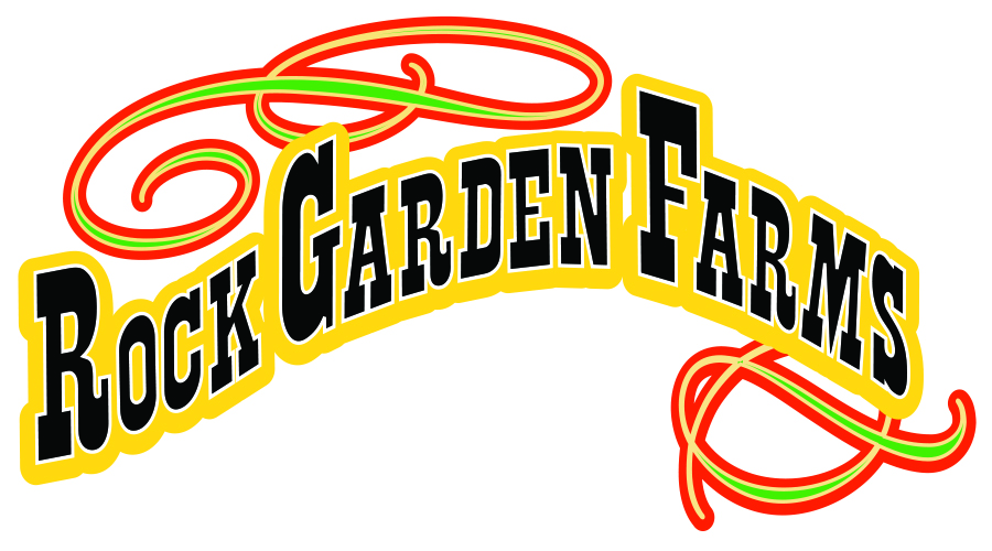 Rock Garden Farms logo.