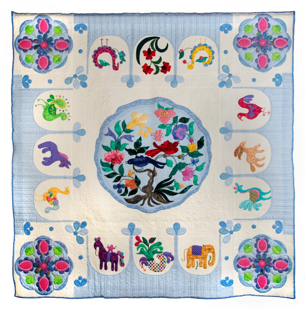 Silk Road quilt by Sandy Proudfoot image by Pete Paterson