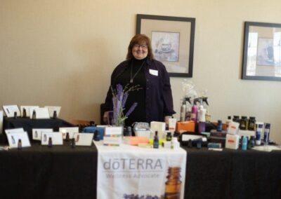 DoTerra vendor from March 8, 2023 International Women's Day Celebration Luncheon fundraising event.
