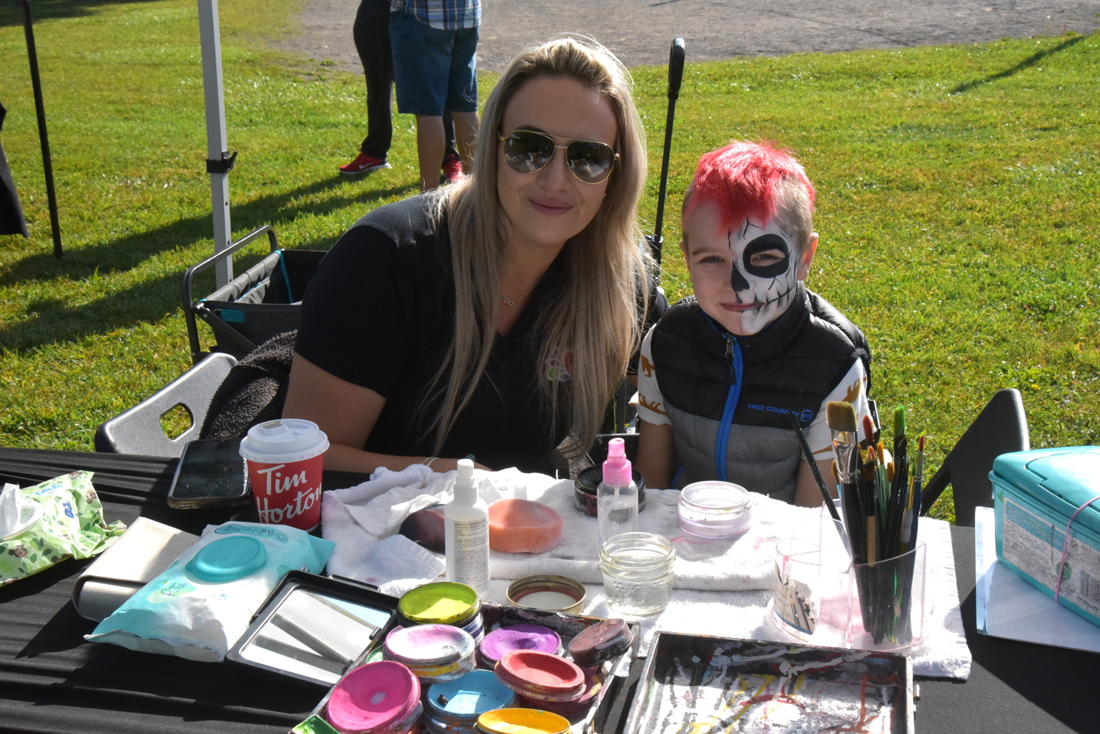 Fun Faces by Mel at Heidi's Walk for Hope September 2023.