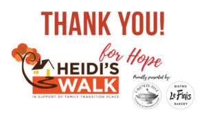 Thank you Heidi's Walk for Hope 2023 presented by Lavender Blue Catering and Le Finis.