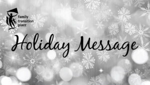 snowflake background holiday message