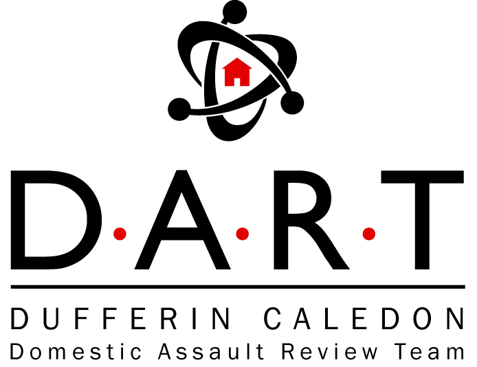 Dufferin Caledon Domestic Assault Review Team logo in black and red