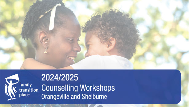 Black woman smiling and holding small child outdoors 2024 2025 Counselling Workshop Orangeville and Shelburne