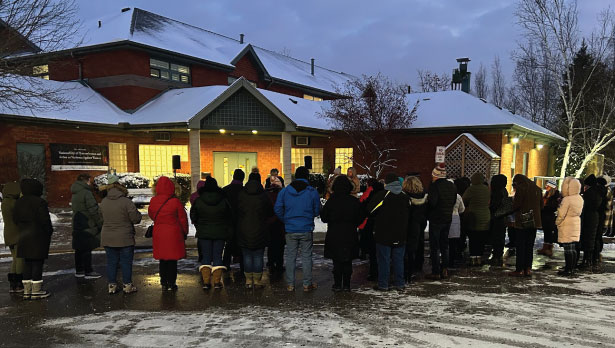 Outdoor vigil – December 5th